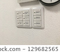 Electrical switches installed on the walls of homes 129682565