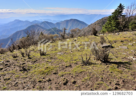 View from Mount Kenashi in the Tenshi Mountains. View from Mount Kenashi in the Tenshi Mountains. 129682703