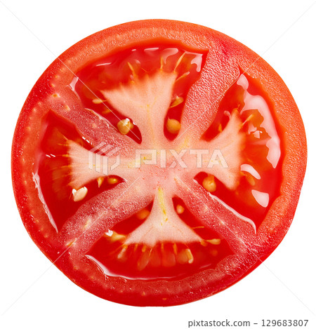 Sliced tomatoes 129683807