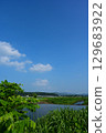 Summer rural scenery near Nanai Station on the Mooka Railway 129683922