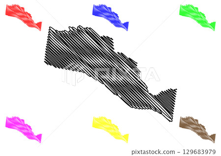 City of Stonnington (Commonwealth of Australia, Victoria state, Vic) map vector illustration, scribble sketch Stonnington map City of Stonnington (Commonwealth of Australia, Victoria state, Vic) map vector illustration, scribble sketch Stonnington map 129683979