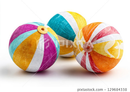 Colorful paper balloons 129684338