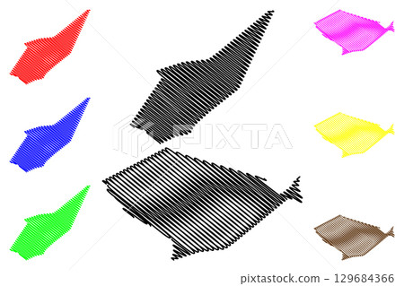 Valente and Retirolandia municipality (Bahia state, Municipalities of Brazil, Federative Republic of Brazil) map vector illustration, scribble sketch Valente, Retirolandia map 129684366