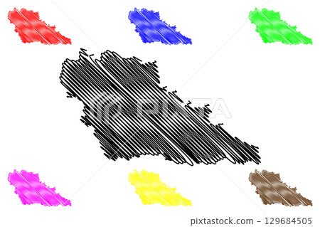 Babergh Non-metropolitan district (United Kingdom of Great Britain and Northern Ireland, ceremonial county Suffolk, England) map vector illustration, scribble sketch map Babergh Non-metropolitan district (United Kingdom of Great Britain and Northern Ireland, ceremonial county Suffolk, England) map vector illustration, scribble sketch map 129684505