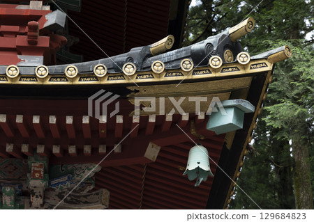 Nikko in summer: Toshogu Shrine's five-story pagoda 129684823