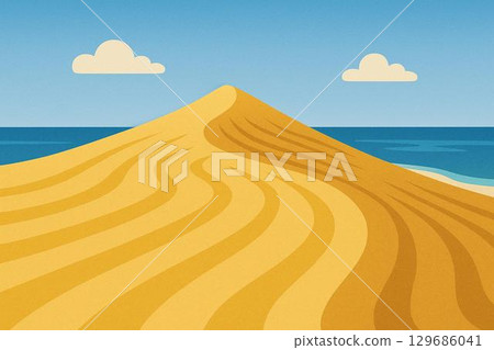 Sand dunes Tottori sand dunes 129686041