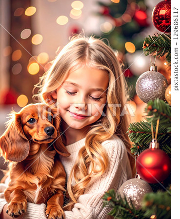 臘腸狗和女孩 臘腸狗和女孩 129686117