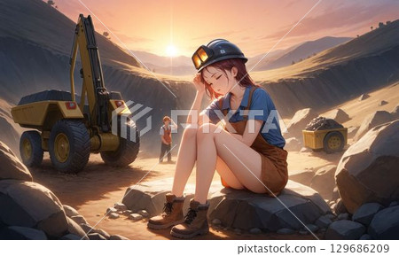 工作中的女性工程師 | 寫實與紀實風格 129686209