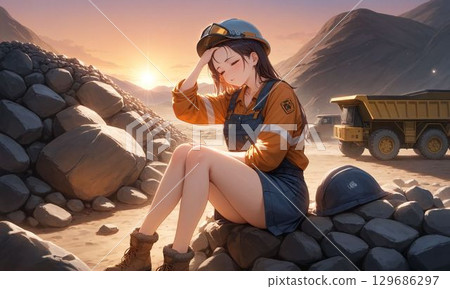 Female engineers at work | Realistic and documentary style 129686297