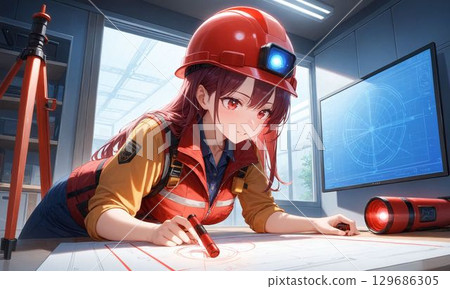 工作中的女性工程師 | 寫實與紀實風格 工作中的女性工程師 | 寫實與紀實風格 129686305