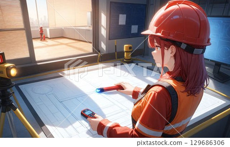 工作中的女性工程師 | 寫實與紀實風格 工作中的女性工程師 | 寫實與紀實風格 129686306