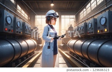 工作中的女性工程師 | 寫實與紀實風格 工作中的女性工程師 | 寫實與紀實風格 129686323