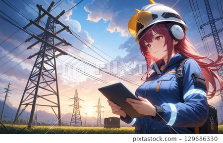 工作中的女性工程師 | 寫實與紀實風格 工作中的女性工程師 | 寫實與紀實風格 129686330