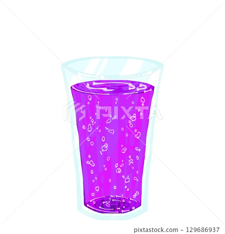 Fizzy grape soda 129686937