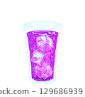 Ice-cold grape soda 129686939