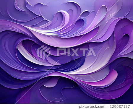 A fantastic oil painting-like purple wind illustration A fantastic oil painting-like purple wind illustration 129687127