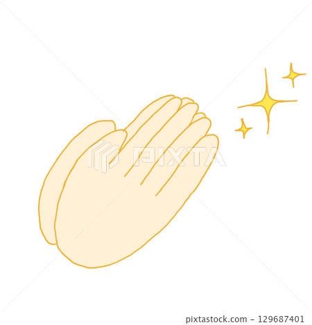 閃閃發光的掌聲插圖 129687401