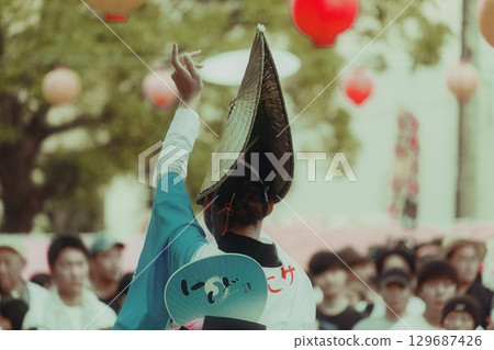Tokushima Awa Odori Dance, famous women's dance group, Koenji Tokushima Awa Odori Dance, famous women's dance group, Koenji 129687426