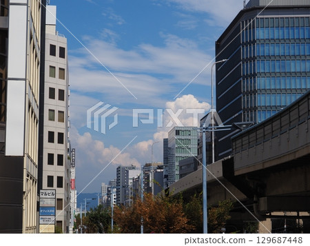 Landscape photos of Osaka city 129687448