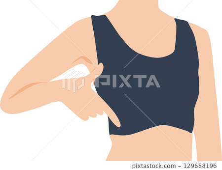 Illustration of a woman on a diet 129688196