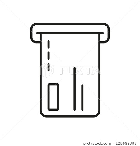 Atm Card Insertion Line Icon. Banking Transaction, Cash Withdrawal, And Financial Services Outline Symbol. Secure Payment Processing. Editable Stroke. Isolated Vector Illustration Atm Card Insertion Line Icon. Banking Transaction, Cash Withdrawal, And Financial Services Outline Symbol. Secure Payment Processing. Editable Stroke. Isolated Vector Illustration 129688395