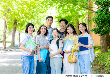 University students gathering University students gathering 129688899