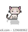 Cat Icon, Pixel 8 bit style 129688962