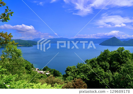 從月浦展望台看到的洞爺湖（北海道洞爺湖町） 129689178