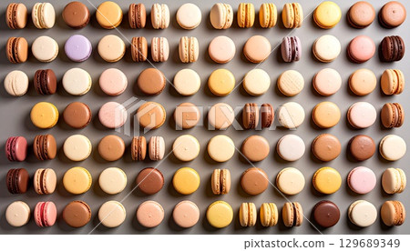 Many macaroons 129689349