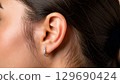 Beautiful female ears 129690424