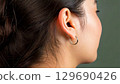 Beautiful female ears 129690426