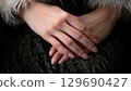 Beautiful female hands 129690427