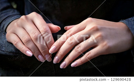 美麗的女性手 129690428