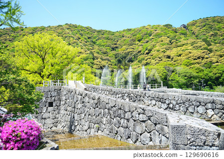 山口縣、岩國市、錦帶橋、吉光公園 129690616