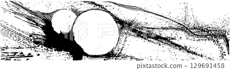 太空手繪插圖 129691458