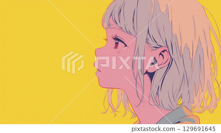 Animation illustration: Girl 129691645