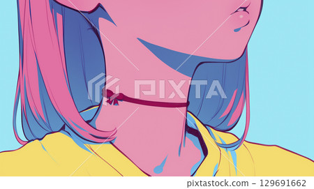 Animation illustration: Girl 129691662