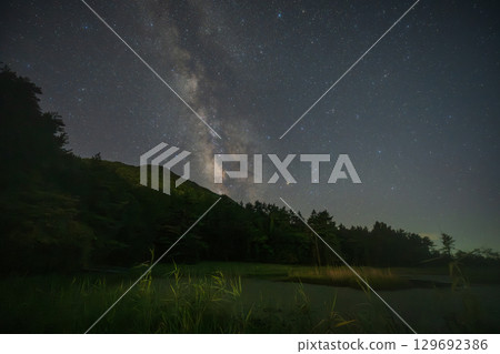 日本島根縣三瓶山的星空非常美麗 129692386