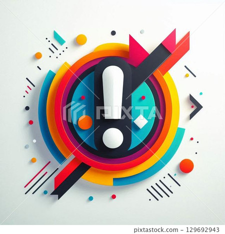 Exclamation mark, icon, exclamation mark, ! Exclamation mark, icon, exclamation mark, ! 129692943