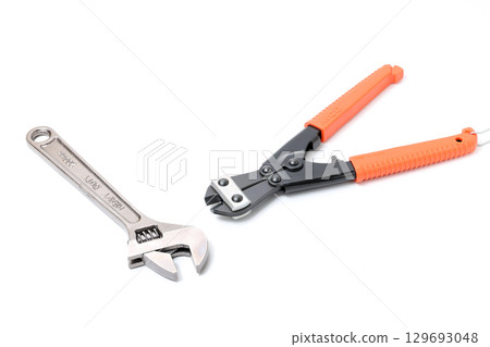 Wrenches, spanners, tools, implements, DIY, wire clippers, screws, nuts, bolts, industry, repair, carpentry 129693048
