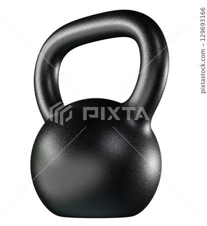Kettlebell fitness weight, blank heavy cast iron powerlifting equipment 129693166