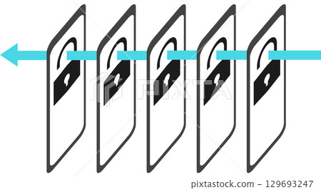 Cyber security illustration Cyber security illustration 129693247