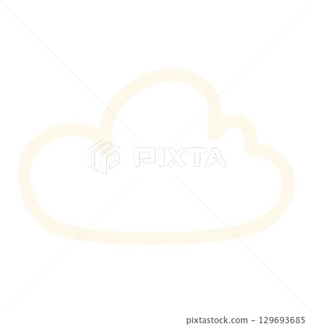 Cloud Outline Cloud Icon Image 129693685