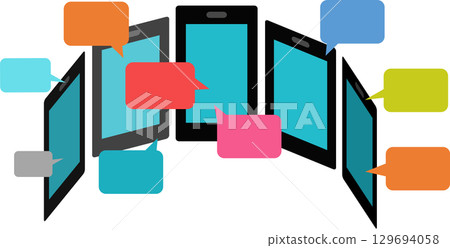 Social media graphic illustrations Social media graphic illustrations 129694058