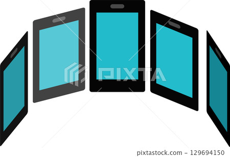 Influencer graphic material illustration 129694150