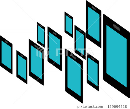 Smartphone graphic illustration Smartphone graphic illustration 129694318