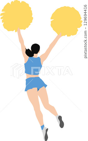 Cheerleader illustration Cheerleader illustration 129694416