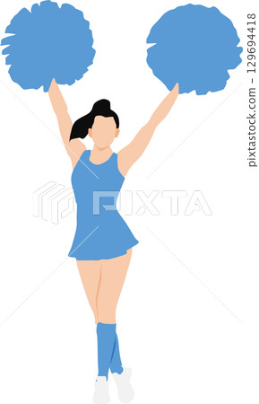Cheerleader illustration Cheerleader illustration 129694418