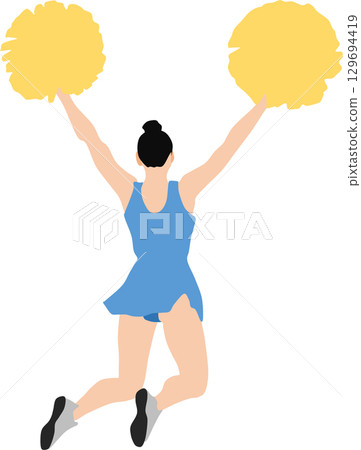 Cheerleader illustration Cheerleader illustration 129694419