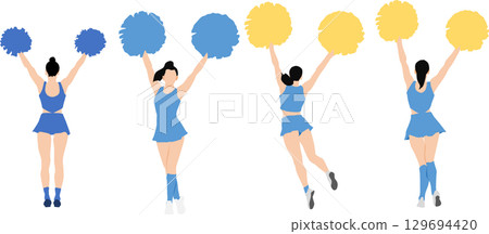 Cheerleader illustration Cheerleader illustration 129694420